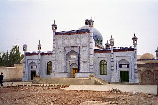 34 Tomb Of Yusuf Has Hajib Outside Near Kashgar 1993.jpg